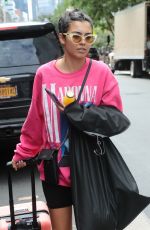 JESSICA ANDREA Leaves Greenwich Hotel in New York 08/21/2018