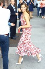 JESSICA BIEL Arrives at Late Show with Stephen Colbert in New York 08/15/2018