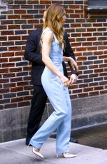 JESSICA BIEL Leaves Llate Show with Stephen Colbert in New York 08/15/2018