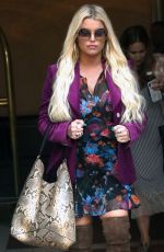 JESSICA SIMPSON Leaves Her Hotel in New York 07/30/2018