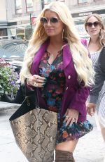 JESSICA SIMPSON Leaves Her Hotel in New York 07/30/2018