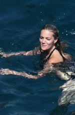 JODIE SPENCER in Bikini on Vacation in Positano 07/26/2018
