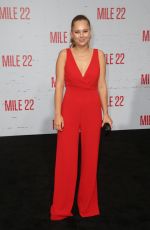 JULIA DEMARS at Mile 22 Premiere in Los Angeles 08/09/2018