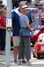 JULIE BOWEN on the Set of Modern Family in Los Angeles 08/09/2018