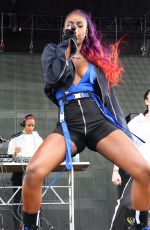 JUSTINE SKYE Performs at Billboard Hot 100 Music Festival in New York 08/19/2018
