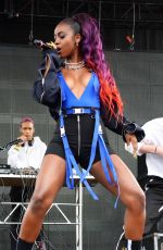 JUSTINE SKYE Performs at Billboard Hot 100 Music Festival in New York 08/19/2018