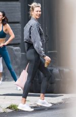KARLIE KLOSS Leaves Gym in New York 08/14/2018