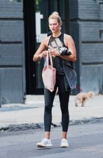 KARLIE KLOSS Leaves Gym in New York 08/14/2018
