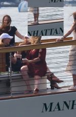 KARLIE KLOSS Out for a Boat Ride in New York 08/16/2018