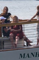 KARLIE KLOSS Out for a Boat Ride in New York 08/16/2018