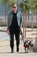 KATE MARA Out with Her Dogs in Los Angeles 08/25/2018