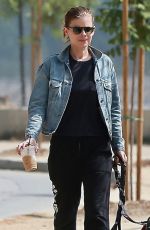 KATE MARA Out with Her Dogs in Los Angeles 08/25/2018