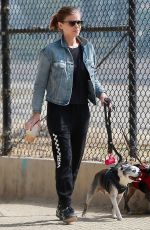KATE MARA Out with Her Dogs in Los Angeles 08/25/2018