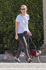 KATE MARA Walks Her Fogs Out in Los Angeles 08/28/2018