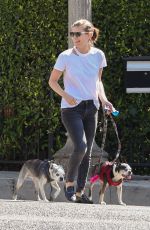 KATE MARA Walks Her Fogs Out in Los Angeles 08/28/2018