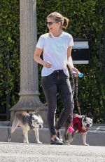 KATE MARA Walks Her Fogs Out in Los Angeles 08/28/2018