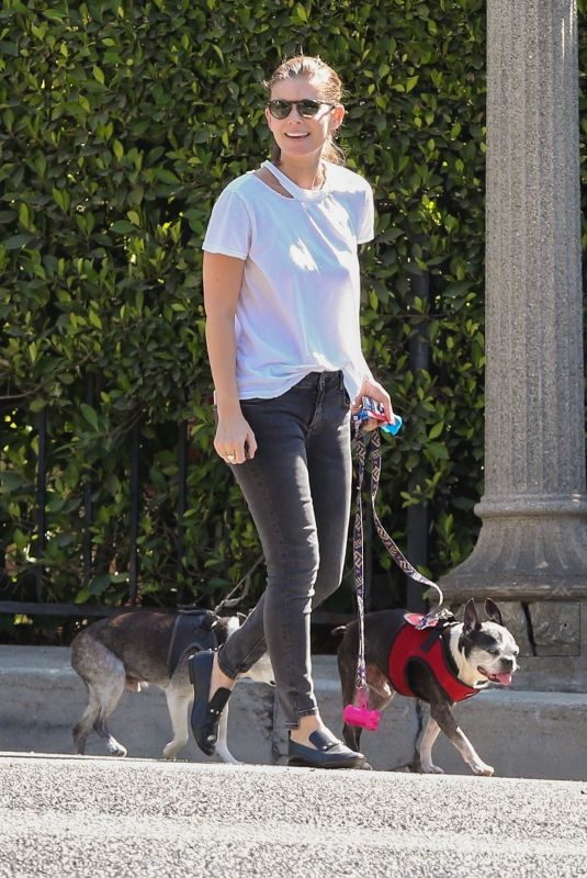 KATE MARA Walks Her Fogs Out in Los Angeles 08/28/2018