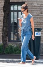 KATIE HOLMES in Denim Out in New York 08/27/2018