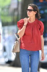 KATIE HOLMES Out and About in New York 08/29/2018
