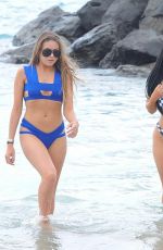 KATIE SALMON and INDIA JENNINGS in Bikinis at a Beach in Ibiza 07/24/2018