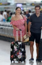 KELLY BROOK Arrives at Airport in Barcelona 08/11/2018