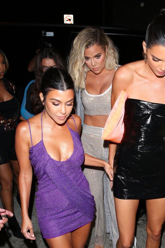 KHLOE KARDASHIAN and KOURTNEY and KENDALL JENNER at Kylie Jenner