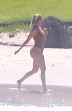 KHLOE KARDASHIAN in Swimsuit on the Beach in Mexico 08/13/2018