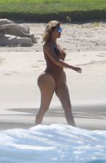 KHLOE KARDASHIAN in Swimsuit on the Beach in Mexico 08/13/2018