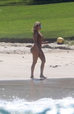 KHLOE KARDASHIAN in Swimsuit on the Beach in Mexico 08/13/2018