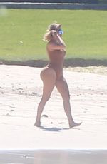 KHLOE KARDASHIAN in Swimsuit on the Beach in Mexico 08/13/2018