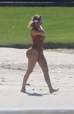 KHLOE KARDASHIAN in Swimsuit on the Beach in Mexico 08/13/2018