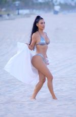 KI KARDASHIAN and LARSA PIPPEN at a Beach in Miami 08/18/2018