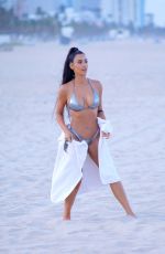 KI KARDASHIAN and LARSA PIPPEN at a Beach in Miami 08/18/2018