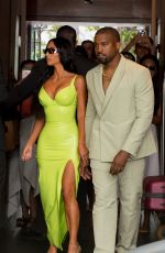 KIM KARDASHIAN Arrives at 2 Chainz Wedding in Miami 08/18/2018