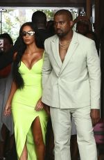 KIM KARDASHIAN Arrives at 2 Chainz Wedding in Miami 08/18/2018