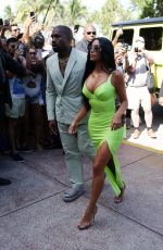 KIM KARDASHIAN Arrives at 2 Chainz Wedding in Miami 08/18/2018