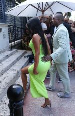 KIM KARDASHIAN Arrives at 2 Chainz Wedding in Miami 08/18/2018