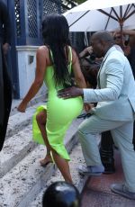 KIM KARDASHIAN Arrives at 2 Chainz Wedding in Miami 08/18/2018