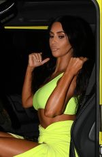 KIM KARDASHIAN Heading to a Party in Miami 08/17/2018