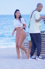 KIM KARDASHIAN in Bikini Bottom on the Set of a Photoshoot in Miami 08/16/2018