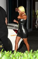 KIM KARDASHIAN Out for Dinner in Miami 08/16/2018