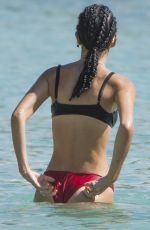 KIM TURNBULL in Bikini on the Beach in Barbados 08/14/2018