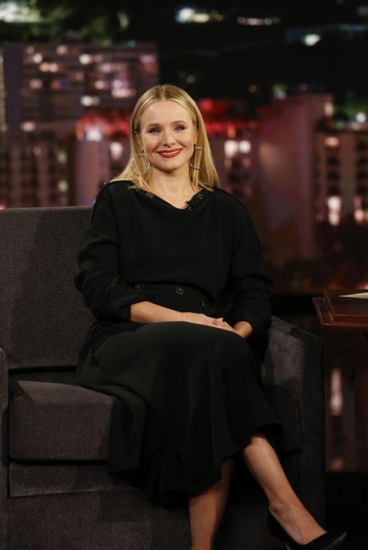KRISTEN BELL at Jimmy Kimmel Live! in Los Angeles 08/08/2018