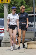 KRISTEN STEWART and STELLA MAXWELL out Hiking in Los Angeles 08/20/2018