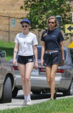 KRISTEN STEWART and STELLA MAXWELL out Hiking in Los Angeles 08/20/2018