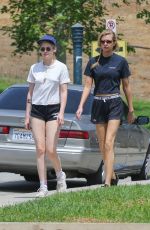KRISTEN STEWART and STELLA MAXWELL out Hiking in Los Angeles 08/20/2018
