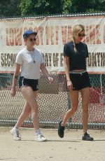 KRISTEN STEWART and STELLA MAXWELL out Hiking in Los Angeles 08/20/2018