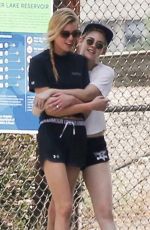 KRISTEN STEWART and STELLA MAXWELL out Hiking in Los Angeles 08/20/2018
