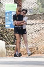 KRISTEN STEWART and STELLA MAXWELL out Hiking in Los Angeles 08/20/2018