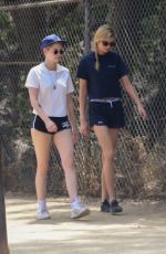 KRISTEN STEWART and STELLA MAXWELL out Hiking in Los Angeles 08/20/2018